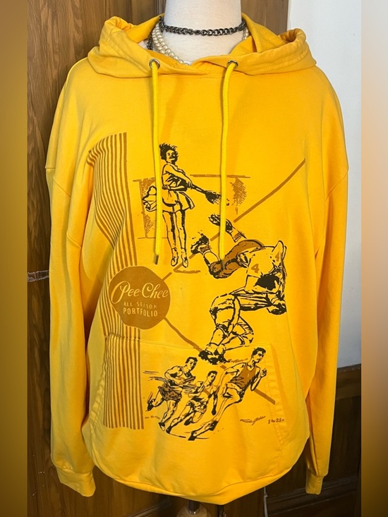 Sweaters - Yellow Graphic Hoodie - Men